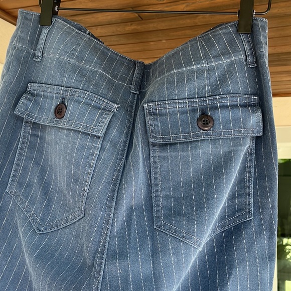 Crop pinstripe pants high waisted, perfect condition only worn ones - Picture 4 of 4